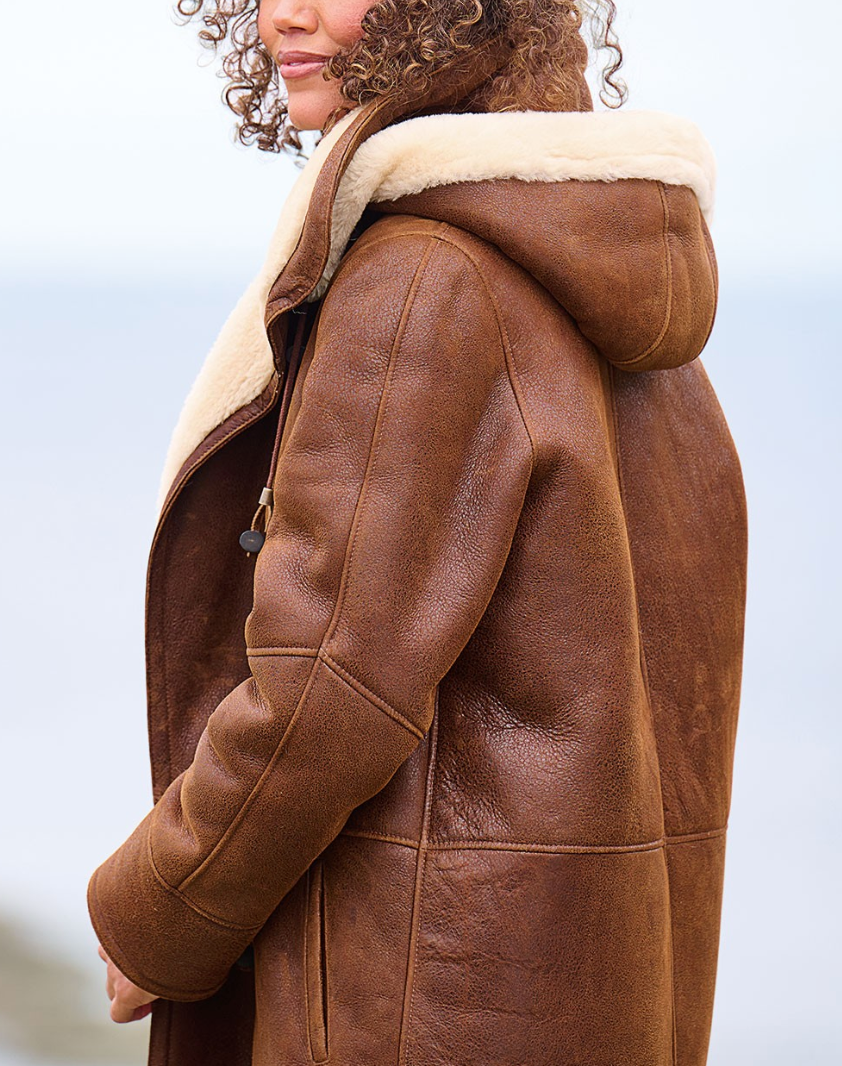 Women's Hooded Coat – Relaxed Fit