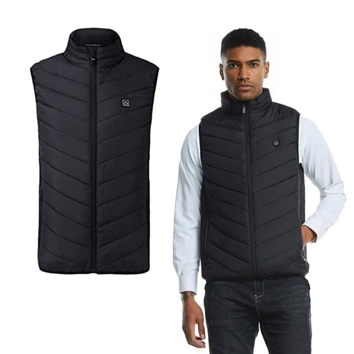 Men's Puffer Gilet – Light Warm Quilted Vest