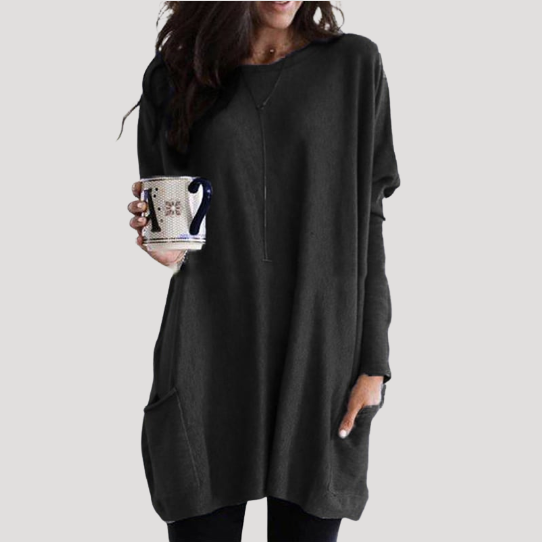 Women's Long Jumper – Relaxed Fit Autumn Winter