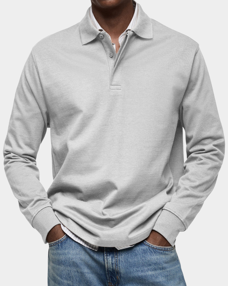 Men's Long-Sleeve Polo – Classic Fit