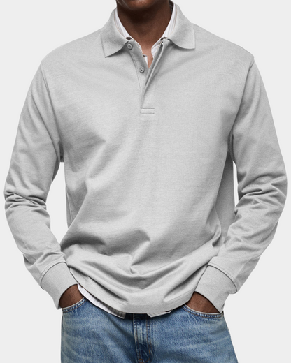Men's Long-Sleeve Polo – Classic Fit