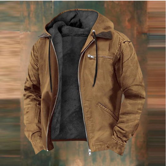 Men's Faux-Leather Jacket – Autumn Winter