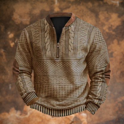 Men's Polo-Collar Jumper – Autumn Winter Knit