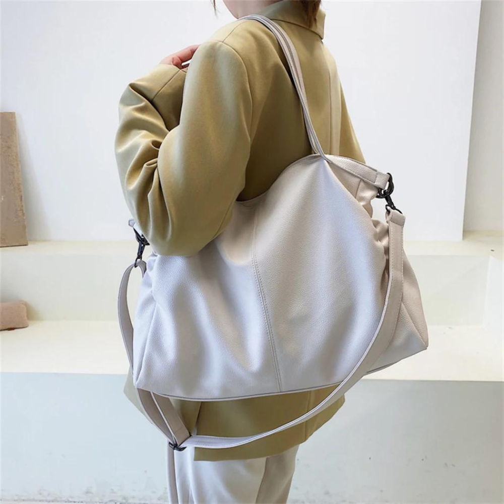 Women's Soft Faux Leather Handbag – Everyday School Bag
