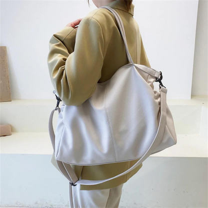 Women's Soft Faux Leather Handbag – Everyday School Bag