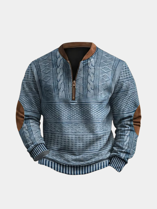 Men's Polo-Collar Jumper – Autumn Winter Knit