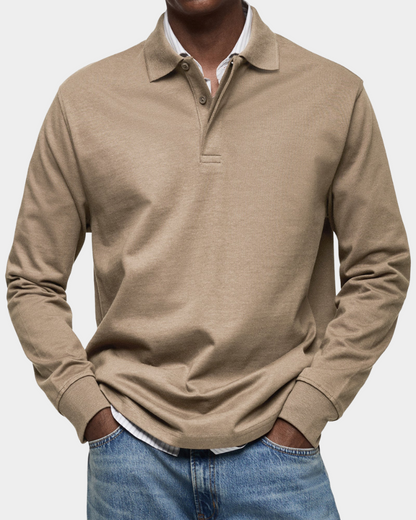 Men's Long-Sleeve Polo – Classic Fit
