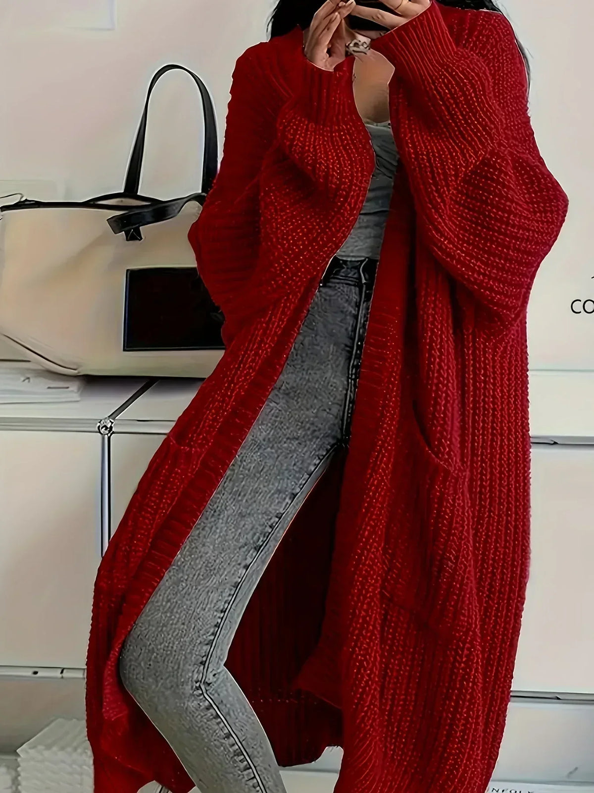 Women's Oversized Cardigan – Comfortable Loose