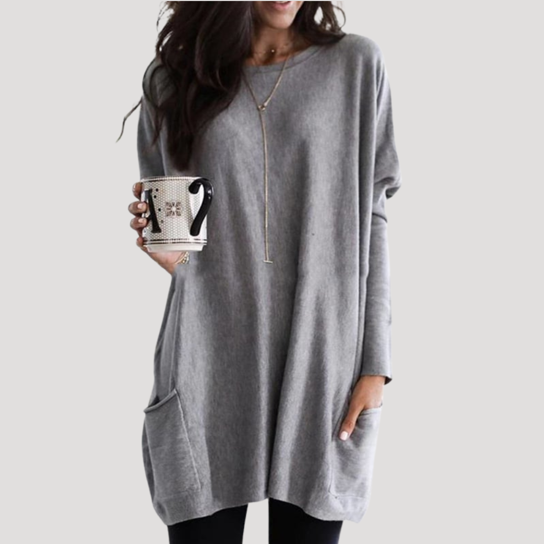 Women's Long Jumper – Relaxed Fit Autumn Winter
