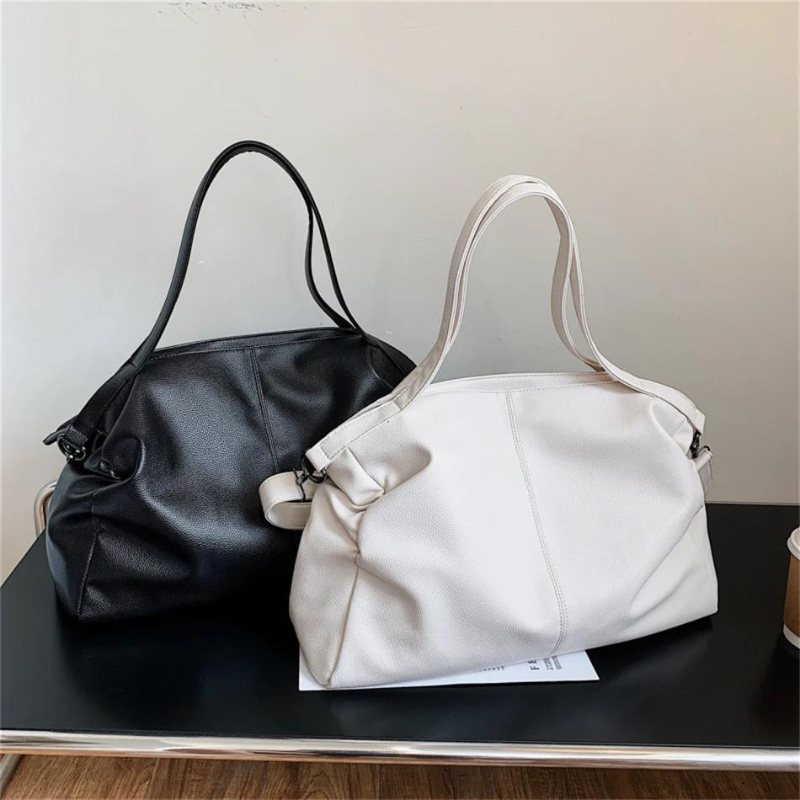 Women's Soft Faux Leather Handbag – Everyday School Bag