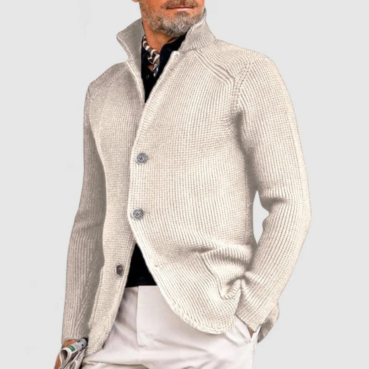 Men's Cardigan – Versatile Knit Jacket