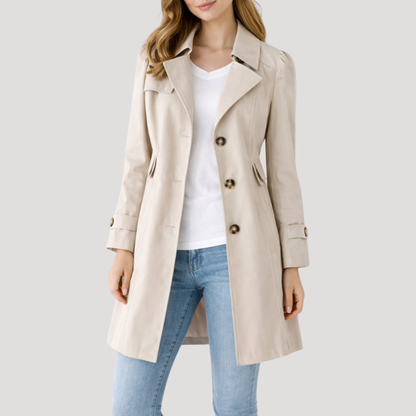 Women's Classic Trench Coat in Beige