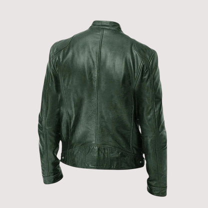 Men's Leather-Look Jacket – Weather-Resistant