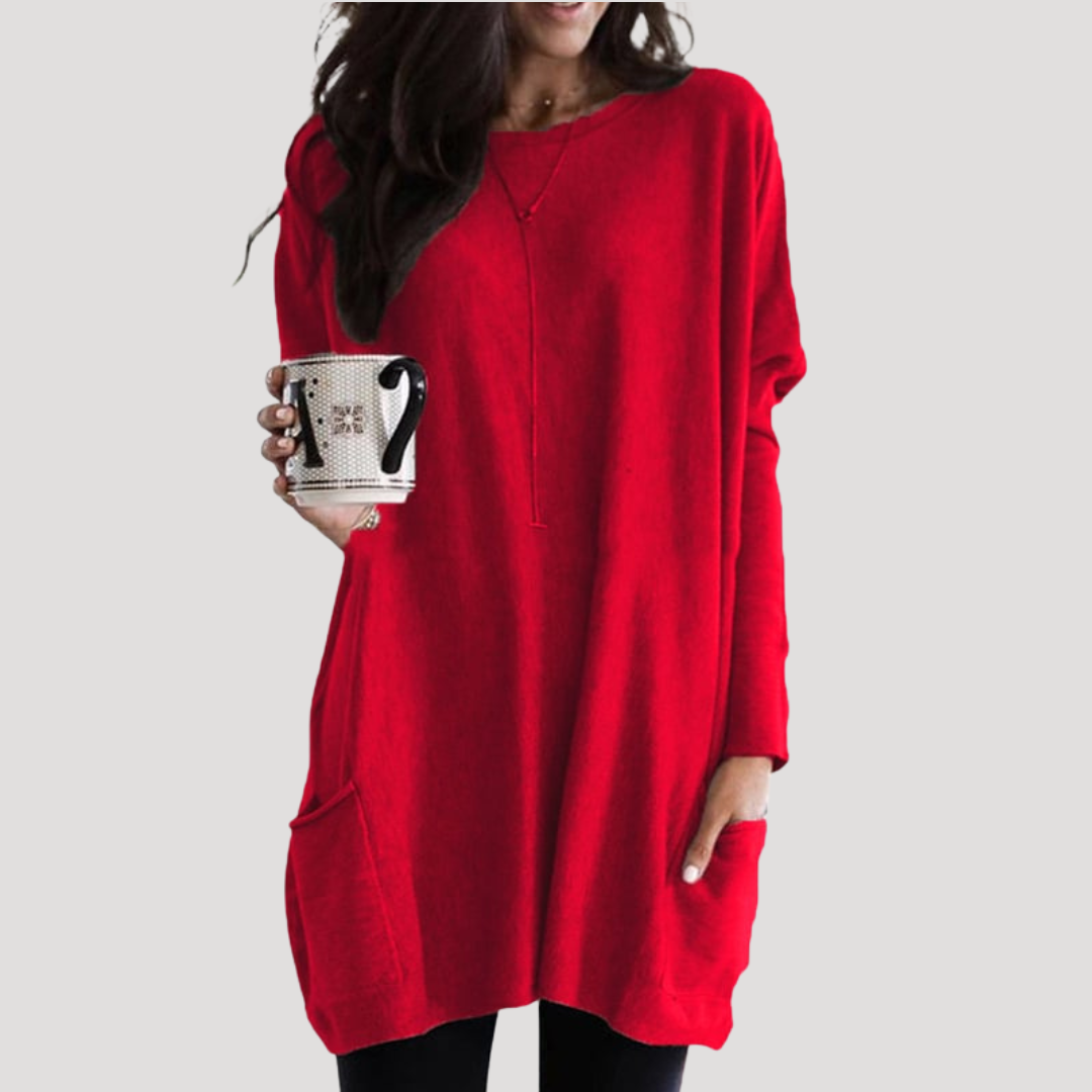 Women's Long Jumper – Relaxed Fit Autumn Winter