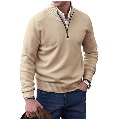 Men's Zip Jumper – Soft Knit Autumn Winter