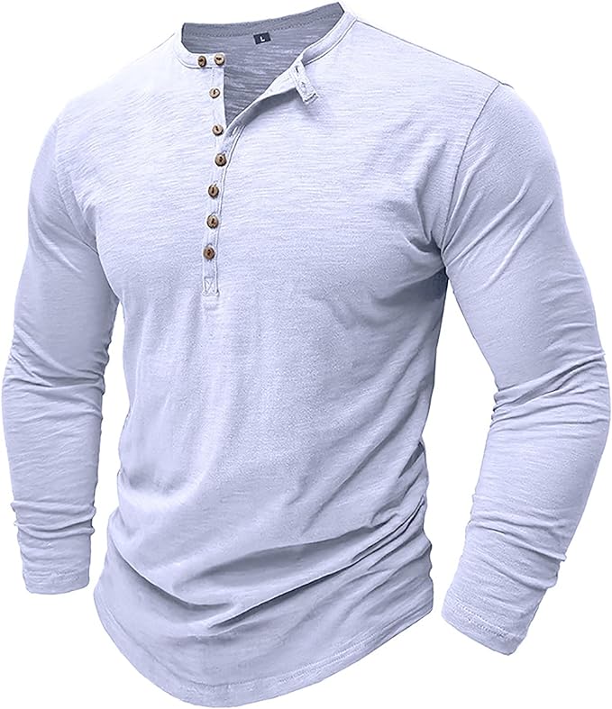 Men's Long-Sleeve Shirt – Winter Button-Down Collar