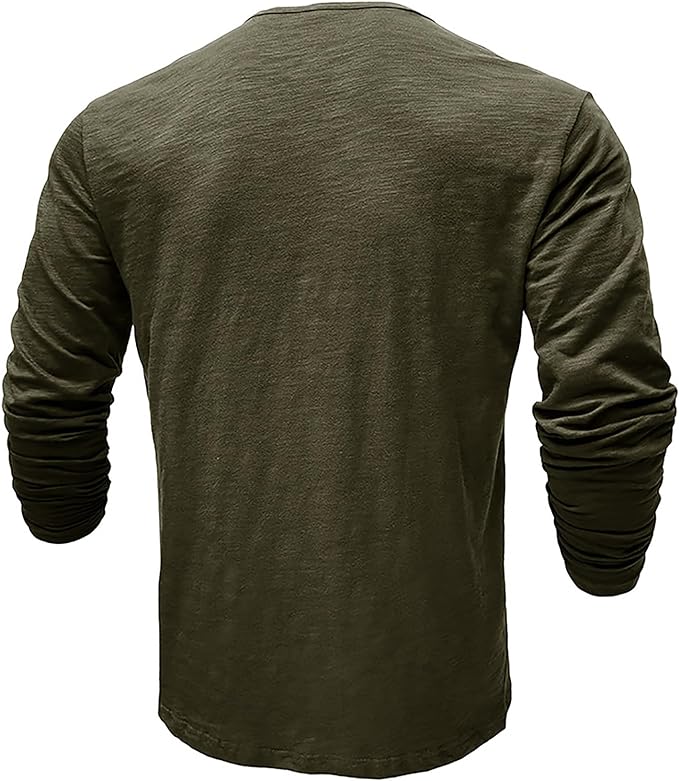 Men's Long-Sleeve Shirt – Winter Button-Down Collar