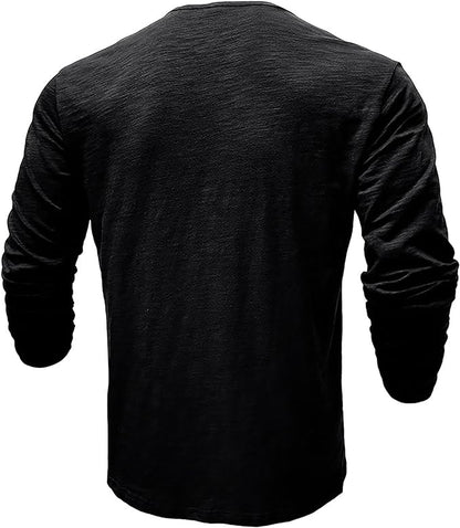 Men's Long-Sleeve Shirt – Winter Button-Down Collar
