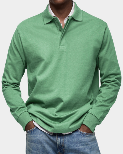 Men's Long-Sleeve Polo – Classic Fit