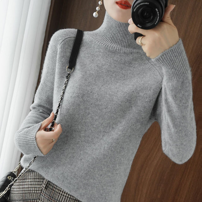 Women's Roll-Neck Jumper – Comfortable Autumn Winter