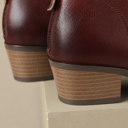 Women's Low-Heel Ankle Boots – Large Sizes Available