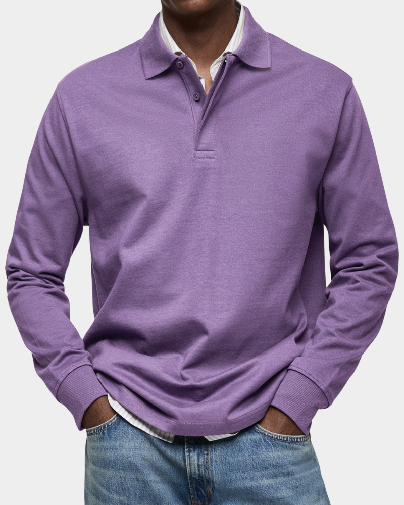 Men's Long-Sleeve Polo – Classic Fit
