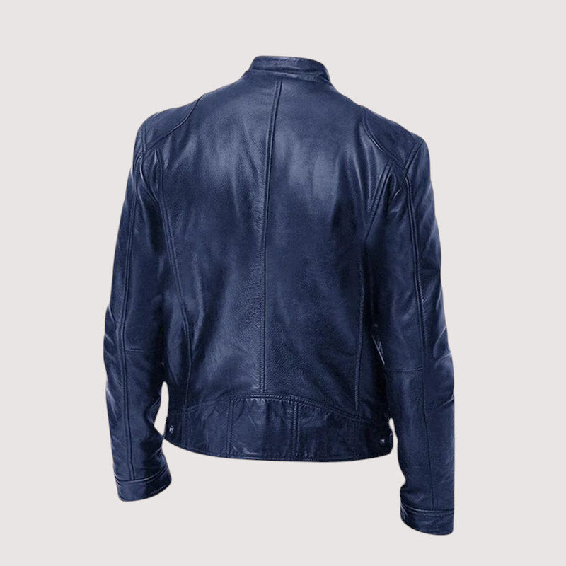 Men's Leather-Look Jacket – Weather-Resistant