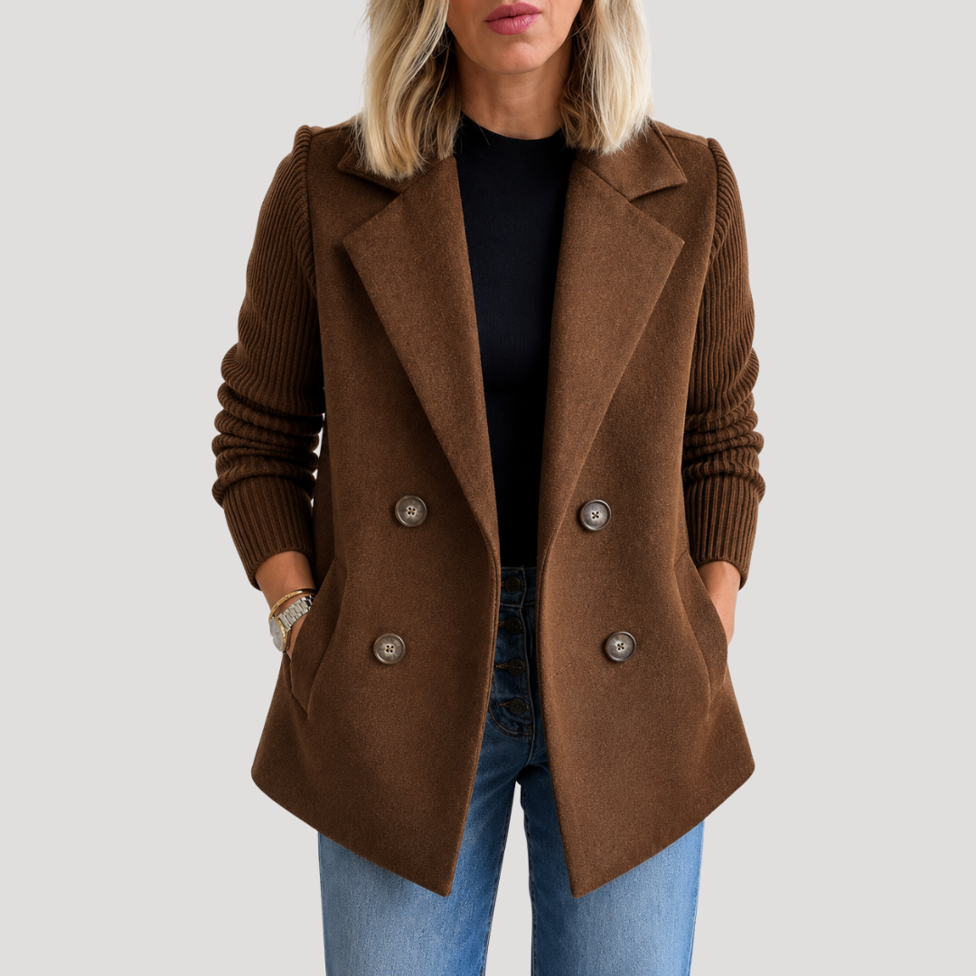 Women's Double-Breasted Blazer – Tailored Jacket