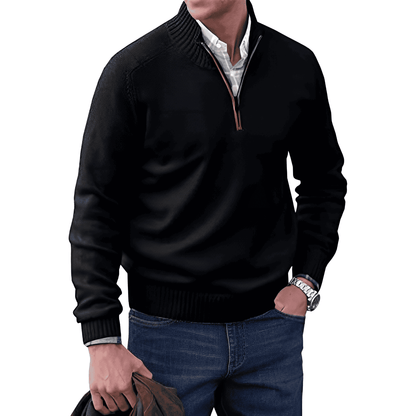 Men's Zip Jumper – Soft Knit Autumn Winter