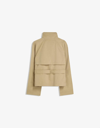 Women's Short Double-Breasted Trench Coat – Belted Trench