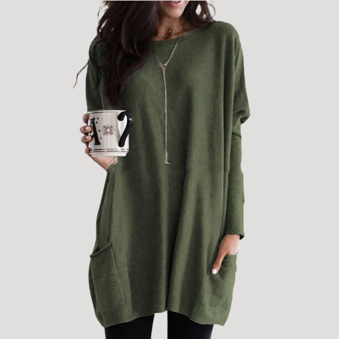 Women's Long Jumper – Relaxed Fit Autumn Winter