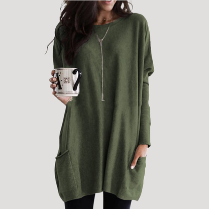 Women's Long Jumper – Relaxed Fit Autumn Winter