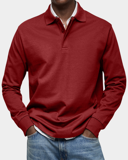 Men's Long-Sleeve Polo – Classic Fit