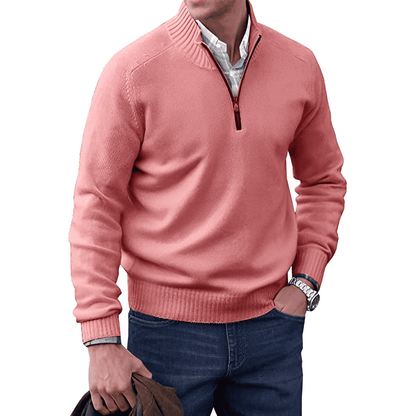 Men's Zip Jumper – Soft Knit Autumn Winter