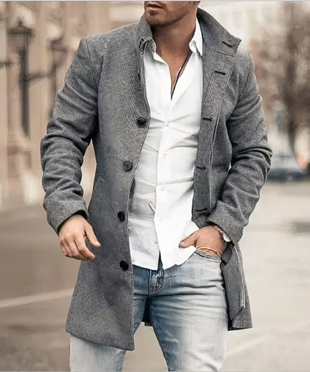 Men's Mid-Season Trench – Classic Coat