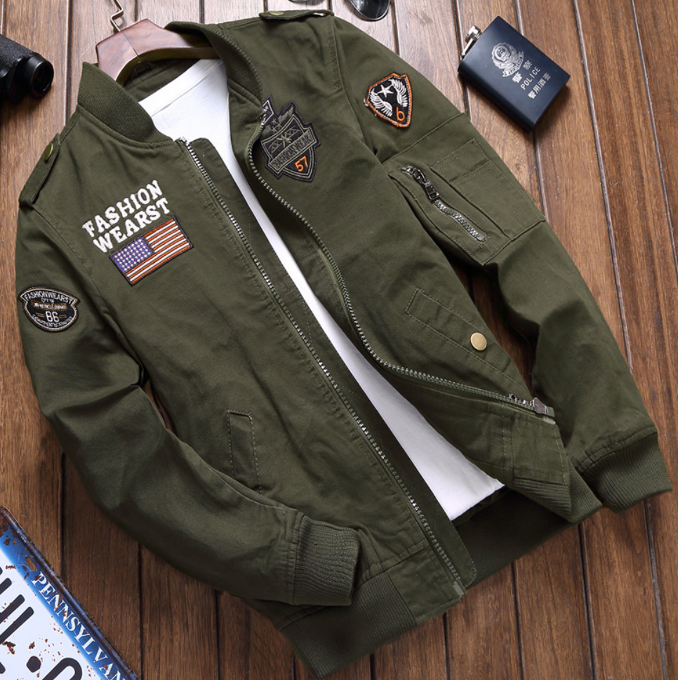 Men's Military Jacket – Utility Style Mid-Season