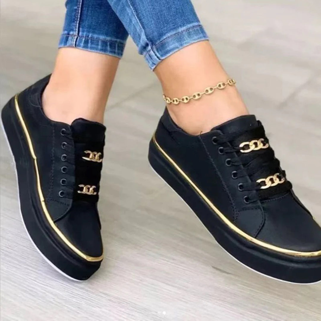 Women's Winter Trainers – Gold Details