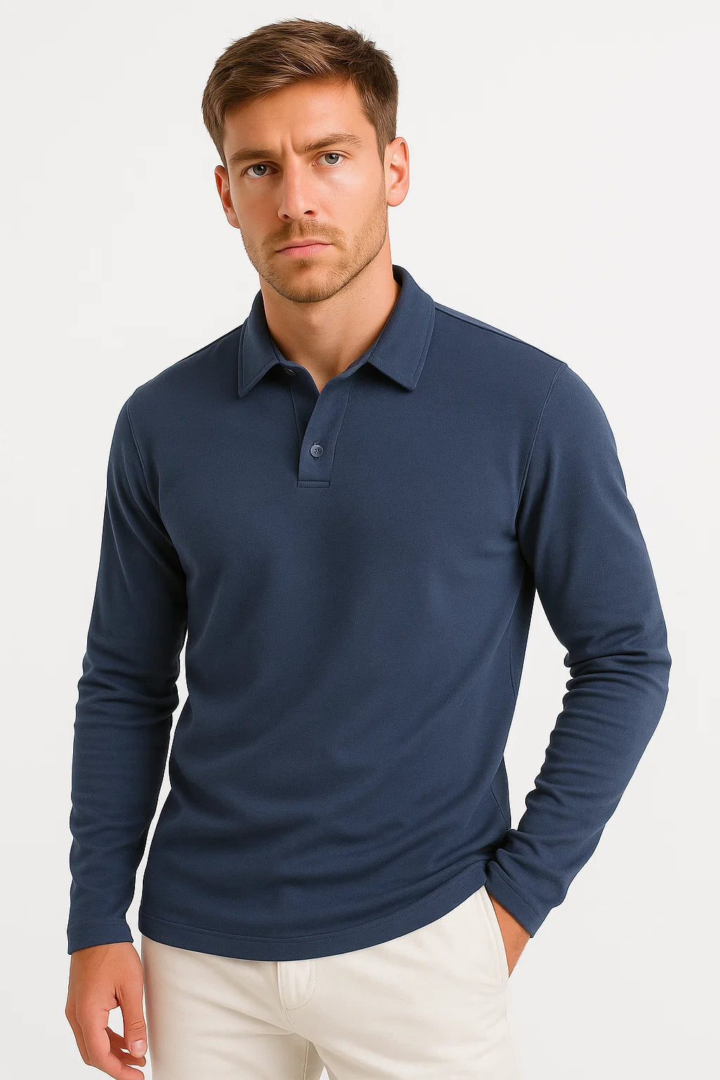 Men's Classic Polo – Long Sleeves Autumn Winter