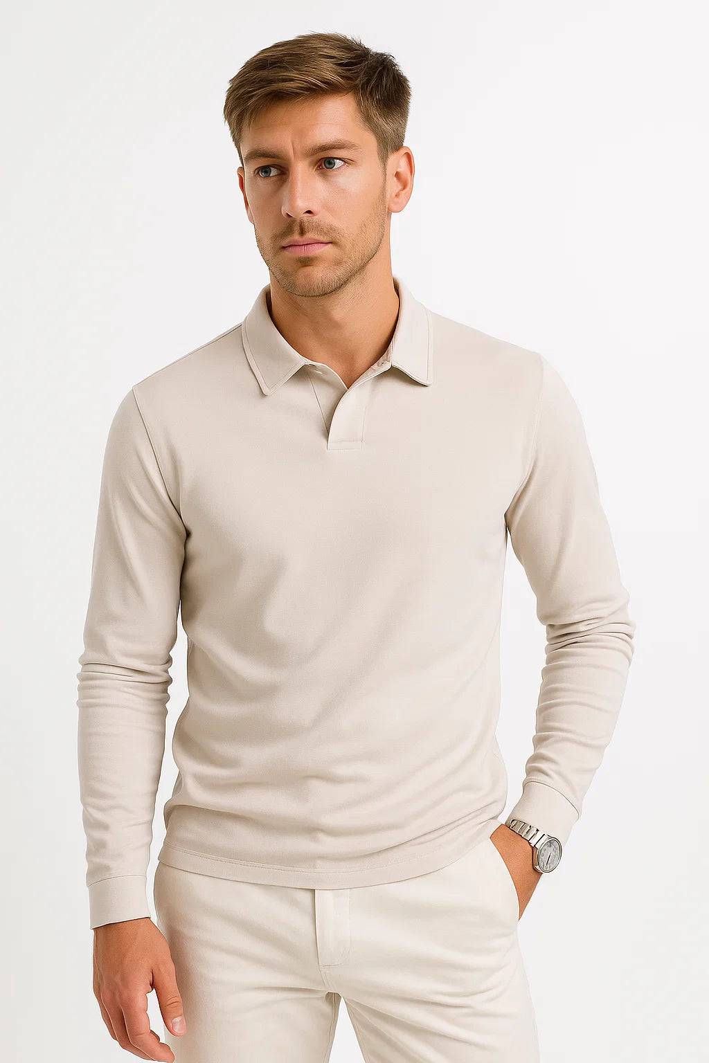 Men's Classic Polo – Long Sleeves Autumn Winter