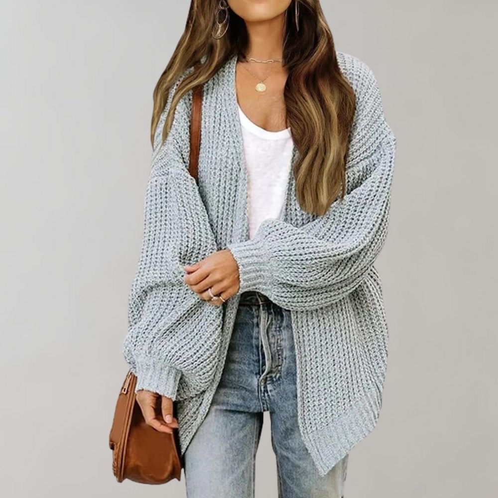 Women's Chunky Cardigan – Oversized with Full Sleeves
