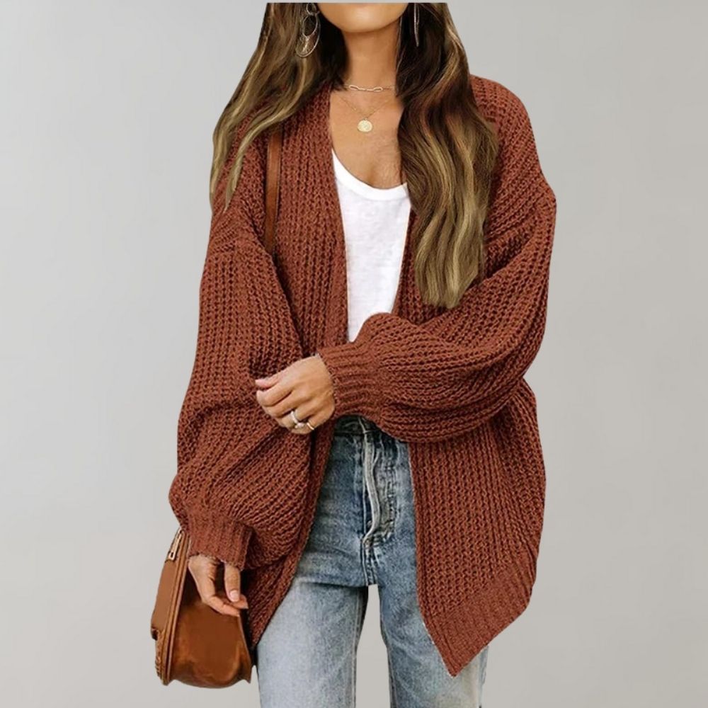 Women's Chunky Cardigan – Oversized with Full Sleeves