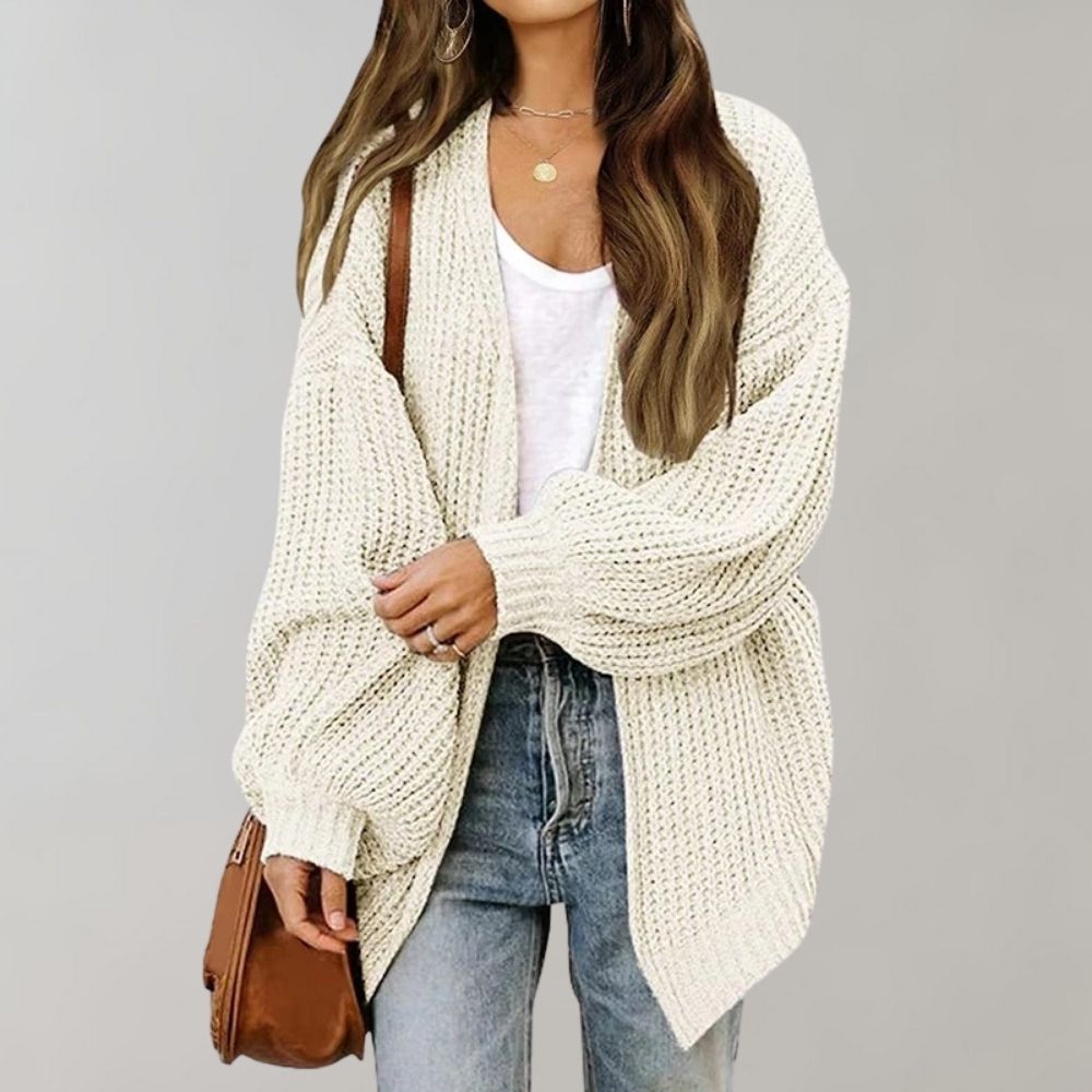Women's Chunky Cardigan – Oversized with Full Sleeves