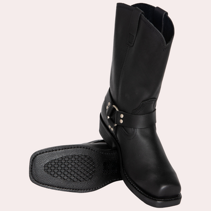 Men's Western Boots – Cowboy Boots Aged-Leather Look Rodeo Style