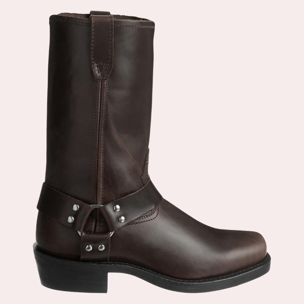 Men's Western Boots – Cowboy Boots Aged-Leather Look Rodeo Style