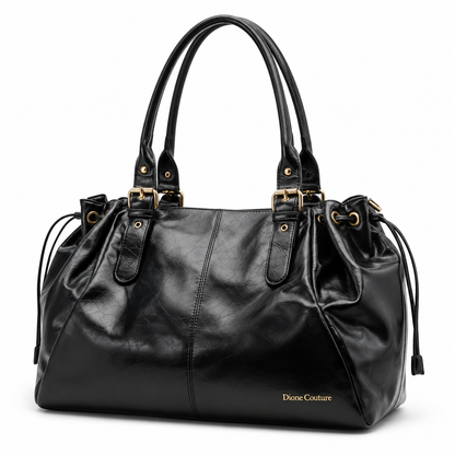 Women's XL Faux Leather Handbag – Spacious School Bag