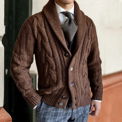 Men's Cardigan – Warm Knit Autumn Winter