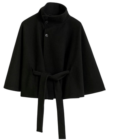 Women's Winter Coat – Wool-Look with Collar