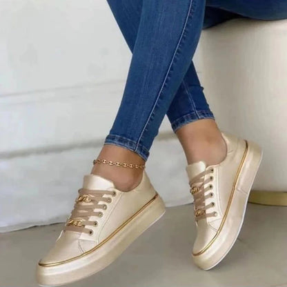 Women's Winter Trainers – Gold Details