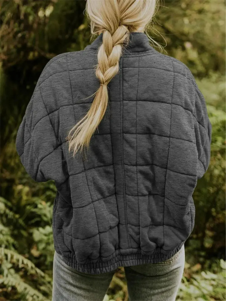 Women's Lightweight Puffer – Warm Quilted Jacket Autumn