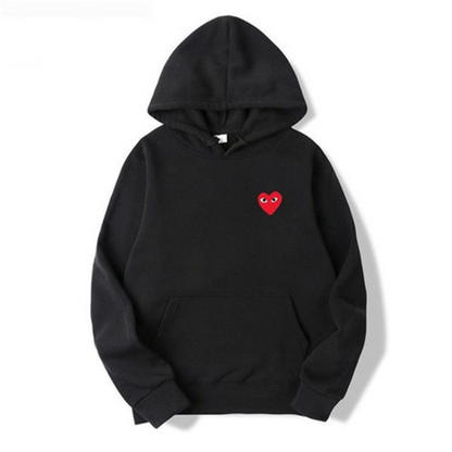 Women's Embroidered Heart Hoodie – Comfortable Hoodie